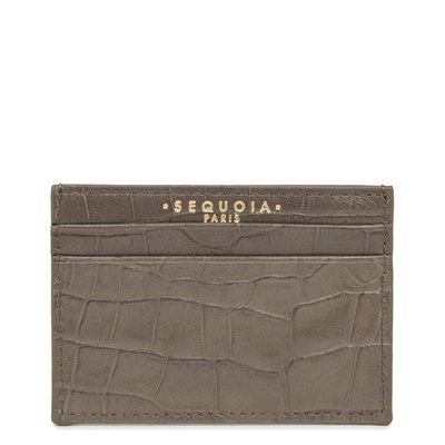 Porte-cartes  CUBE CROCO SEQUOIA