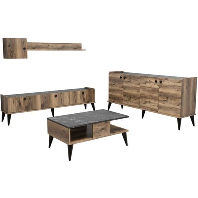 Ensemble meubles de salon en aggloméré Lidya HANAH HOME