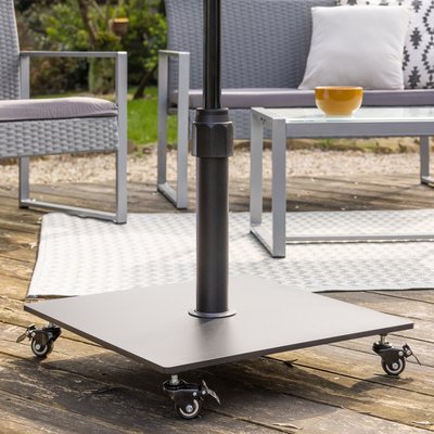 Pied de parasol droit avec roulettes, VANNES HAPPY GARDEN