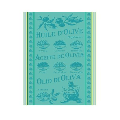 Torchon en Coton  HUILE D'OLIVE SUD ETOFFE