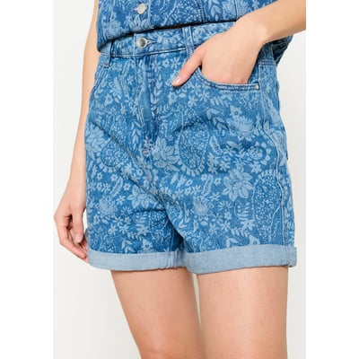 Short en jean imprimé LOLALIZA