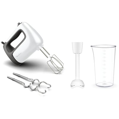 Batteur PREP'MIX+ 500W HM461110 + 2 accessoires MOULINEX