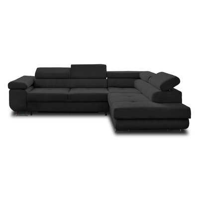 Canapé d'Angle Convertible en Velours côtelé 5 places - ZARIA LISA DESIGN