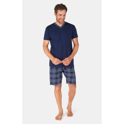 Pyjashort en coton, col V, lewis ARTHUR