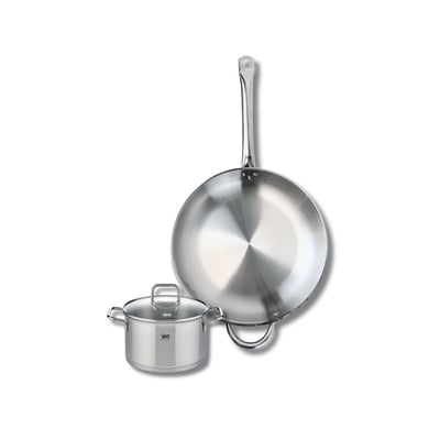 Batterie de cuisine 1 poêle 32cm + 1 faitout 16cm PROFI CITRIN ELO