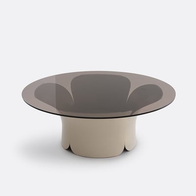 Table basse tulipe, plateau en verre trempé, TESSEN LA REDOUTE INTERIEURS