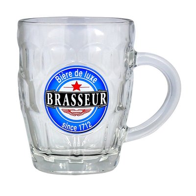 Lot de 6 chopes à bières 54cl, BRASSEUR NOVASTYL