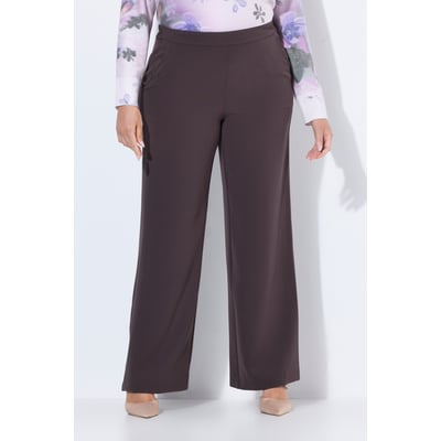 Pantalon de tailleur à jambe droite et large ULLA POPKEN