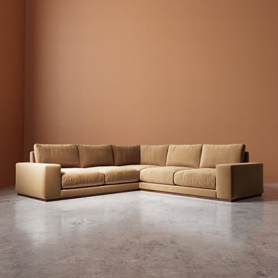 Denver Easy Velvet Corner Sofa SWOON