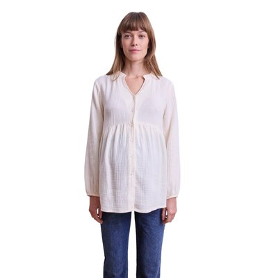 Blouse gaze de coton grossesse et allaitement VERTBAUDET