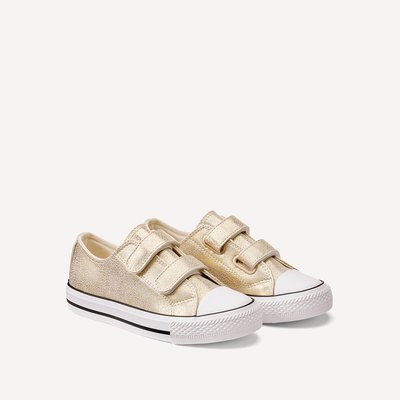 Goldfarbene Sneakers mit Klettverschluss LA REDOUTE COLLECTIONS