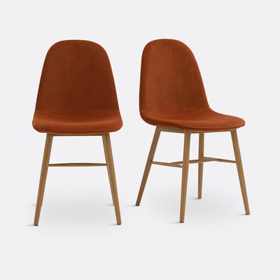 Set of 2 Polina Velvet Dining Chairs LA REDOUTE INTERIEURS