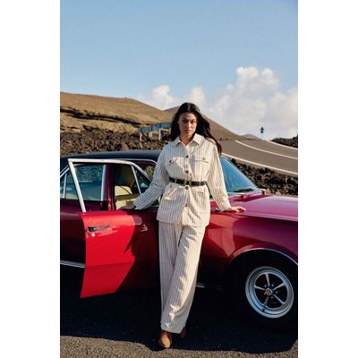 Veste col chemise imprimé rayures VOLCA LA PETITE ETOILE