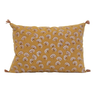 Coussin décoratif imprimé motif floral SUD ETOFFE