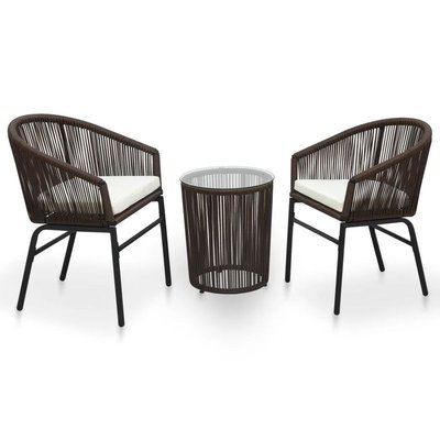 Salon de jardin 3 pièces style bistro HOME MAISON