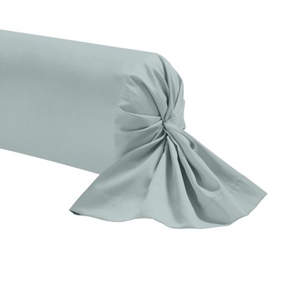Taie de traversin percale blanc TERRE DE NUIT