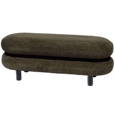 Banc en tissu   avec structure bois L110 cm Ocrina AMADEUS