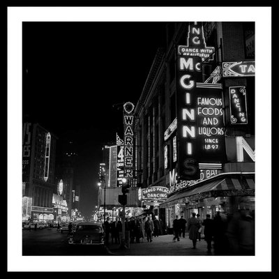 Affiche New York - Broadway, Photo de 1960 par Paul Amasy HEXOA