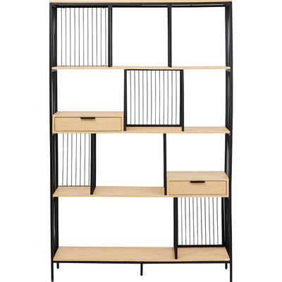 Étagère en chêne et acier, BOLOGNA KARE DESIGN