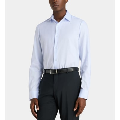Chemise droite hsrtax sans repassage en coton GALERIES LAFAYETTE