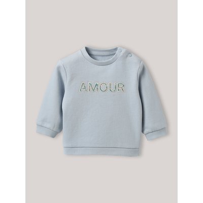 Sweat lettres en tissu Liberty en coton biologique CYRILLUS