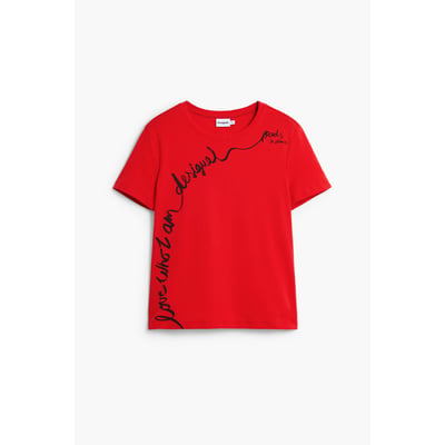 T-shirt avec phrase brodée DESIGUAL