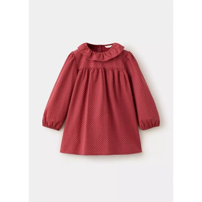 Robe fleurie à col volanté MANGO BABY