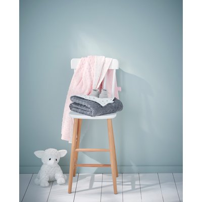 Couverture bi-face minky/molleton STELLA VERTBAUDET