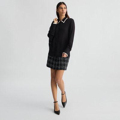 Chemise noire en crêpe de Chine LIU JO