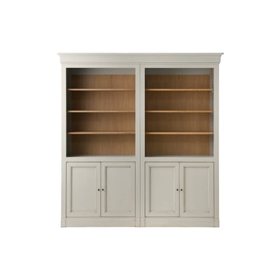 Bibliothèque bois massif 4 portes Embellie CAMIF