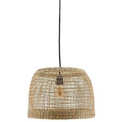 Abat-jour pour suspension rond en jonc naturel ajouré Diamètre 38cm AUBRY GASPARD