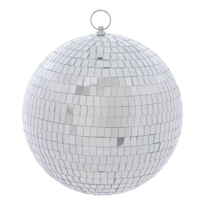 Boule de Noël disco en verre argenté D. 200 mm FEERIC LIGHTS & CHRISTMAS