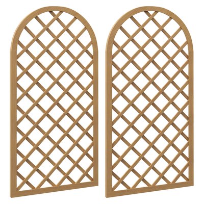 Tonnelle de jardin Bois de sapin Marron OUTSUNNY