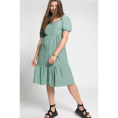 Robe midi, A-line, encolure carrée, volant STUDIO UNTOLD