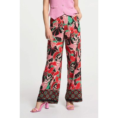 Pantalon large imprimé MORGAN