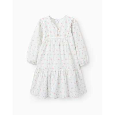 Robe en Coton à Carreaux et Fleurs 'Brothers & Sisters' ZIPPY