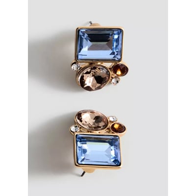 Boucles d'oreilles cristaux combinés MANGO