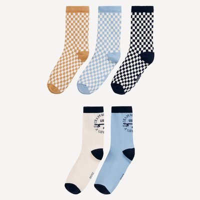 Lot de 5 paires de chaussettes à motifs LA REDOUTE COLLECTIONS