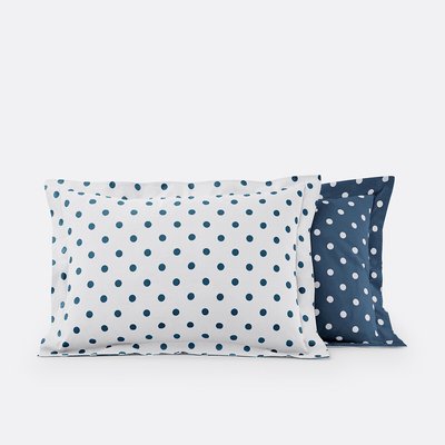Clarisse Polka Dot Cotton Pillowcase LA REDOUTE INTERIEURS