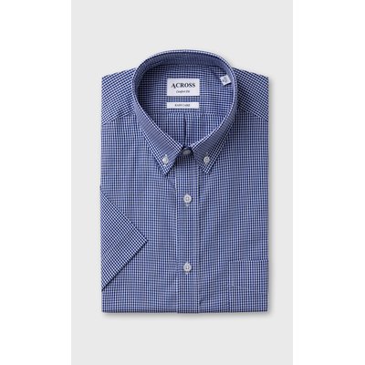 Chemise Confort fit manches courtes easy care à carreaux vichy ACROSS