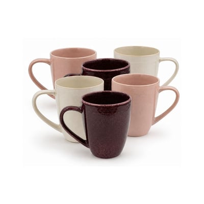 Lot de 6 mugs, TERRA ARTIME
