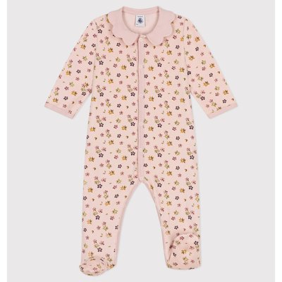 Strampler aus bedrucktem Samt PETIT BATEAU