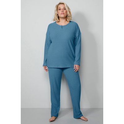 T-shirt en jersey côtelé avec boutons ULLA POPKEN