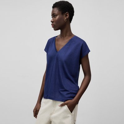 T-shirt relaxed fit en lin européen ADOLFO DOMINGUEZ