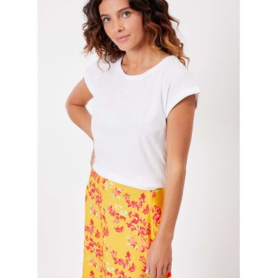 Tee shirt coton bio dentelle uni CEBANE LA FIANCÉE