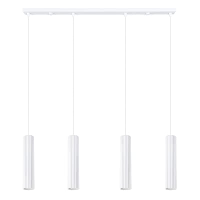 Suspension Aluminium Blanc GU10 4 Karbon EDEN