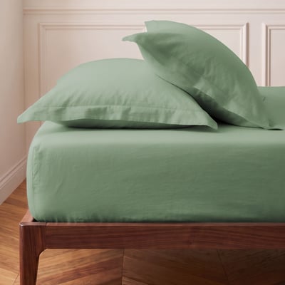 Drap housse en percale de coton bonnet 30 cm SOFT PERCALE SENSEI MAISON