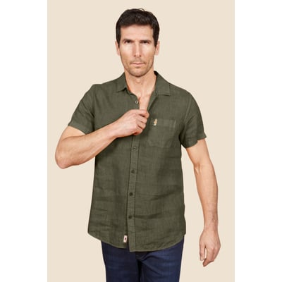 Chemise manches courtes 100% lin MCS
