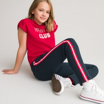 Брюки спортивные из мольтона с полосками по бокам, 2-12 лет LA REDOUTE COLLECTIONS