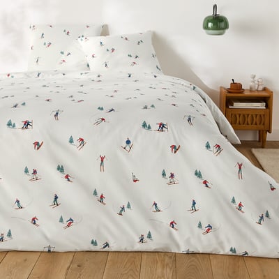 Conjunto de algodão 30% reciclado, fronha quadrada, Tout Schuss LA REDOUTE INTERIEURS